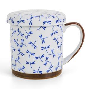 *Art of Japan Tea Infuser Mug (Blue Dragonfly) 320ml – BULK BUY QTY 4 ***SALE ITEM*** (5% OFF)