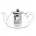 01 Edda Glass Teapot (Stainless Steel Lid & Strainer) 800ml