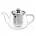 0 Elio Glass Teapot (Stainless Steel Lid & Strainer) 400ml