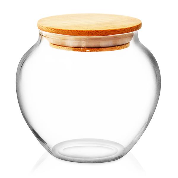 Glass Sample Jar 45g (bamboo lid) Tea Lovers