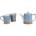 01 Seigaiha Blue Teapot   2 Mug Set 500ml