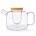 03 Tea Living Bamboo Lid Glass Teapot 800ml