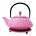 03 Blush Pink Fan Iron Teapot 800ml
