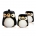 Penguin Black Teapot   2 Cup Set