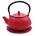 Sakura Red Iron Teapot 1.2L